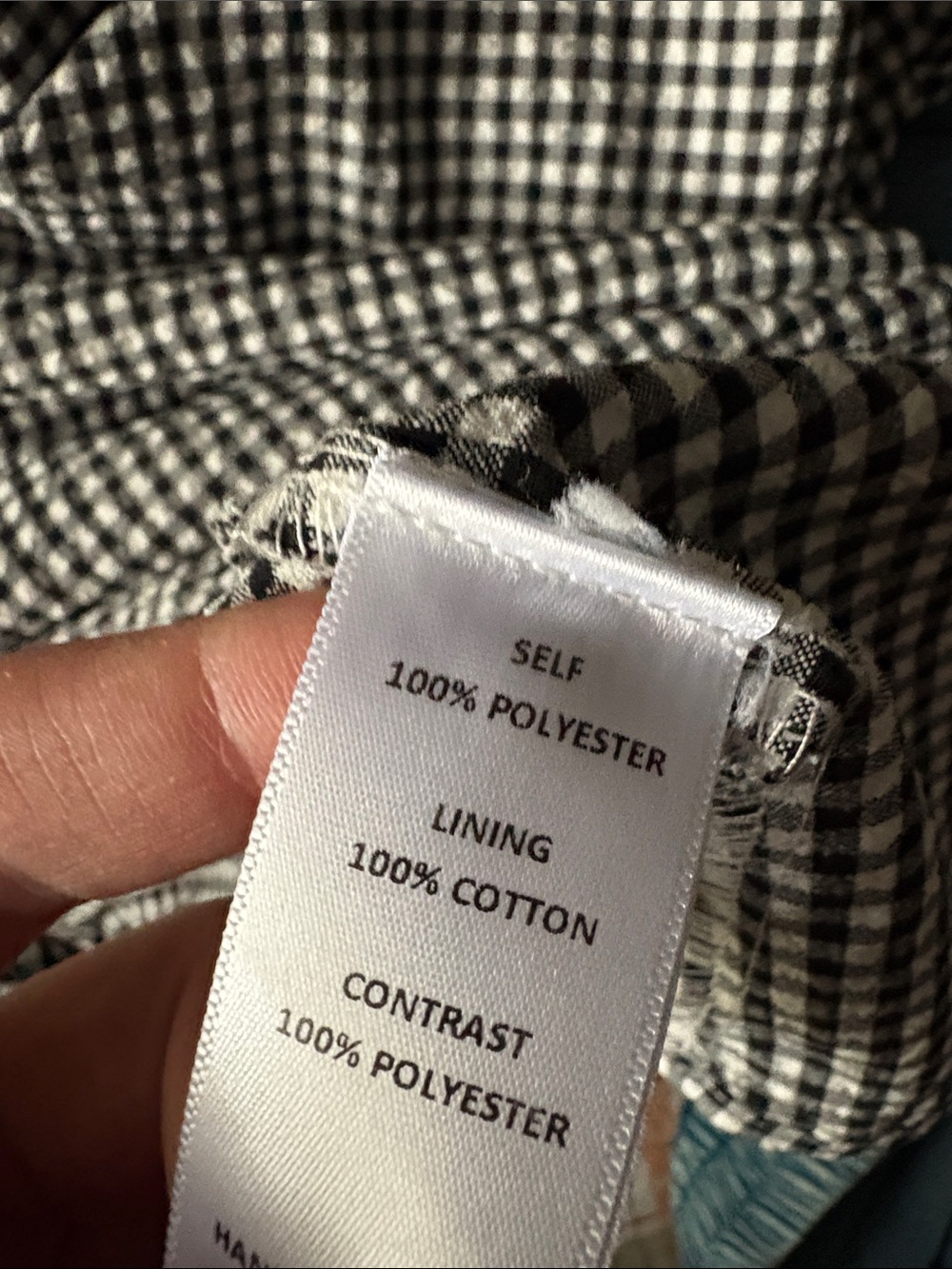 Mod Ref Black and White Gingham Sundress with Braided Straps - Picture 4 of 4
